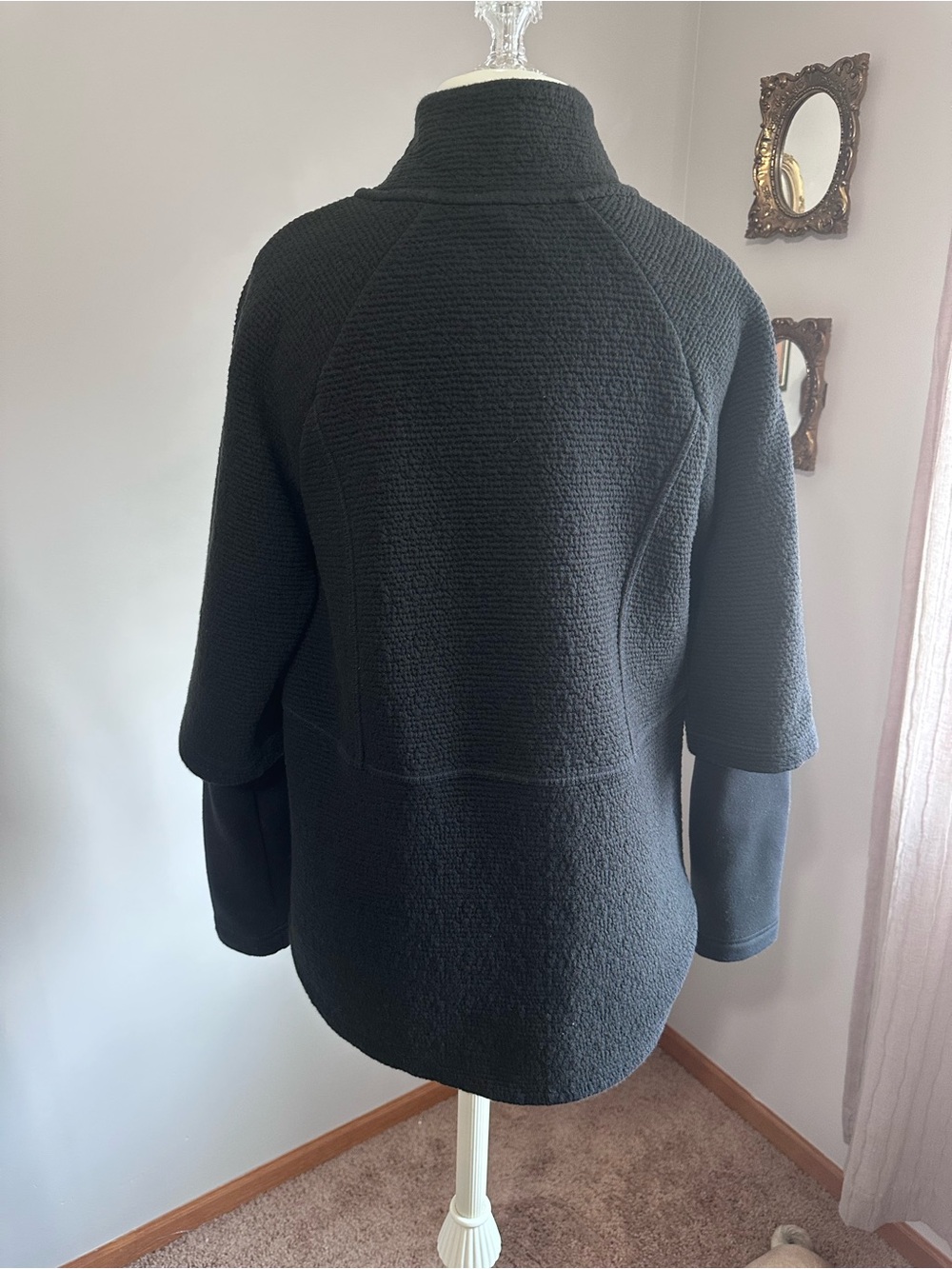 CALIA by Carrie Underwood Black Textured Lightweight Jacket - Picture 4 of 5